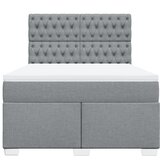  Krevet box spring s madracem svjetlosiva 160x200 cm tkanina | shoptok.hr