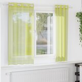 Voile zavjese s ušicama 2 kom jabučno zelena 140x175 cm | shoptok.hr
