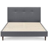 Bobochic Paris Tamno sivi tapecirani bračni krevet s podnicom 160x200 cm Tory - Cijene