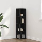  Kutne police Crni hrast 33 x 33 x 132 cm Konstruirano drvo | shoptok.hr