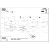 Nice Lamps Bijela zidna lampa Eva – | shoptok.hr