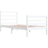  Posteljni okvir bel iz borovine 90x200 cm, (20708186) | Shoptok.si