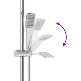  Komplet prhe Krom 70 cm Nerjaveče jeklo, (5000288585) | Shoptok.si