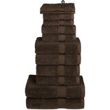 12-dijelni vrhunski set ručnika SOLUND smeđi 600 gsm | shoptok.hr