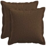  Presvlaka za jastuk 2 pcs HOUTEN Smeđa 40 x 40 cm Umjetni lan - Smeđa 40 x 40 cm 2 | shoptok.hr