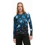 Desigual Pulover plava / crna / bijela | shoptok.hr
