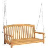  Ljuljačka Prirodna 114 x 61 x 61,5 cm Čvrsto teak drvo | shoptok.hr
