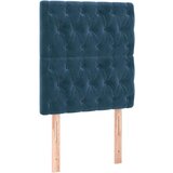 vidaXL Krevet box spring s madracem LED tamnoplavi 80 x 200 cm baršun | shoptok.hr