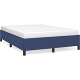 The Living Store Posteljni okvir brez vzmetnice moder 140x200 cm tkanina - Posteljni Okvir, (21523579) | Shoptok.si