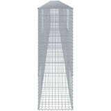 vidaXL Gabionska košara s pokrovom 1200x50x150 cm pocinkano železo | Shoptok.si