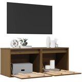  Zidni ormarići 2 kom boja meda 45x30x35 cm od masivne borovine | shoptok.hr