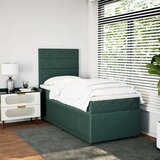 vidaXL Box spring krevet s madracem tamnozeleni 90x190 cm baršunasti | shoptok.hr