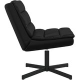  Stolica na kotačiće Crna 63 x 75 x 76 cm PU | shoptok.hr