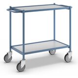 eurokraft pro transportni voziček, nosilnost 150 kg, s potisnim ročajem, 2 nivoja, 4 vrtljiva kolesa Cene