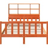  Krevet s regalom za knjige bez madraca 160x200 cm masivno drvo | shoptok.hr