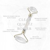 KORIKA Tools Face roller Clear Quartz Stone valjak za masažu za lice i vrat | shoptok.hr