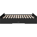  Okvir kreveta s ladicama crni 150 x 200 cm konstruirano drvo | shoptok.hr