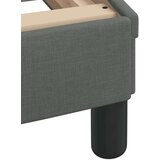 vidaXL Posteljni okvir z vzglavjem temno siv 100x200 cm blago | Shoptok.si