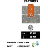 WALLXPERT dekorativni metalni zidni sat dalalet 2 multicolor | ePonuda.com