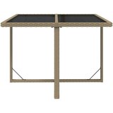  Vrtni stol bež 109 x 107 x 74 cm od poliratana i stakla | shoptok.hr