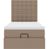  Otomanski krevet s madracem cappuccina 90x190cm umjetna koža | shoptok.hr