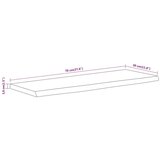  Stenska polica 70x30x3,8 cm pravokotna akacija naraven rob | Shoptok.si