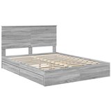 Postelja s shranjevanjem z vzglavjem Siva Sonoma 150 x 200 cm, (5000106162) | Shoptok.si