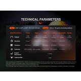 Fenix E18RV20800 - punjiva led baterijska lampa s funkcijom prigušiva led/usb 800mAh IP68 1200lm 200 h crna | Eponuda.com