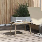  Vrtni stolić za kavu pravokutni bež 60x40x37 cm poliratan | Eponuda.com