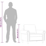  Fotelja crvena boja vina 60 cm od umjetne kože | shoptok.hr