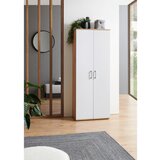 XORA omara za čevlje bela, hrast artisan | Shoptok.si