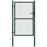 vidaXL Vrata za ogradu čelična 100 x 150 cm zelena | shoptok.hr