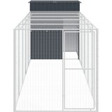  Kavez za kokoši s igralištem antracit 165x659x181 cm čelični | shoptok.hr