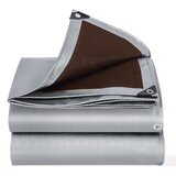 INF Vodoodporna PE ponjava, srebrno rjava UV-odolna (S 200 x 300 cm, M 300 x 400 cm) M, (5000252916) | Shoptok.si