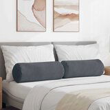 vidaXL valjkasti jastučići 2 pcs tamno siva Ø 25 x 70 cm | shoptok.hr