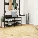 vidaXL Košata preproga moderna zlata Ø 160 cm | Shoptok.si