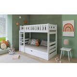 Drveni dečiji krevet na sprat focus sa fiokom - beli - 180*80 cm Cene