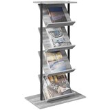  Polica za časopise s policom Siva Sonoma 68 x 40 x 123.5 cm | shoptok.hr