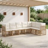  Set vanjskih sofa Prirodna Poliester | shoptok.hr