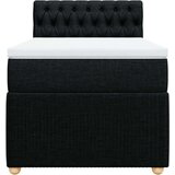 vidaXL Box spring postelja z vzmetnico črna 100x200 cm blago | Shoptok.si