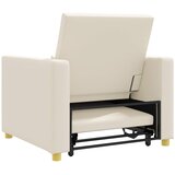 SOFA na razvlačenje Singl Krem bijelo 90 x 165 x 87 cm tkanina | shoptok.hr