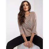 RELEVANCE Blouse-RV-BZ-0229.13P-dark beige | Shoptok.si