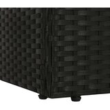 Poli Vrtna postelja poli ratan 195x60 cm črna | Shoptok.si