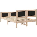  Konstrukcija postelje Črna 120 x 200 cm Masivno borovo les, (5000084185) | Shoptok.si