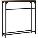  Konzolni stol smeđa boja hrasta 75x19 5x75 cm konstruirano drvo | shoptok.hr