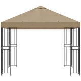 Gazebo 3 x 3 m Bež Poliester i čelik 190 gsm | shoptok.hr
