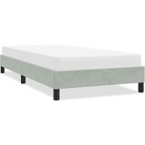  posteljni okvir brez vzmetnice svetlo siva 80x210 cm žamet, (21829334) Cene
