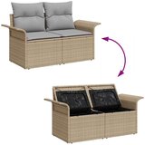 vidaXL 9-dijelna garnitura za vrt s jastučićima crni poli ratan | shoptok.hr