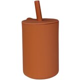 Tryco silikonski lonček s slamico sienna Cene