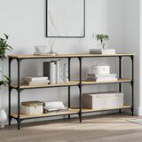 vidaXL Konzolna mizica sonoma hrast 150x29x75 cm inženirski les | Shoptok.si